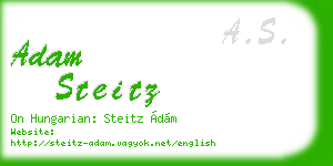 adam steitz business card